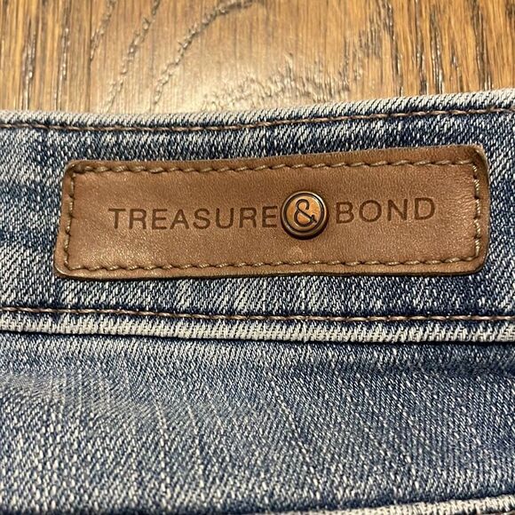 EUC! Treasure and Bond Distressed Mid-Rise Skinny Ankle Jeans - Size 24 - Picture 9 of 11